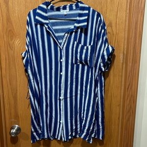 Striped Button Up - Chic Soul